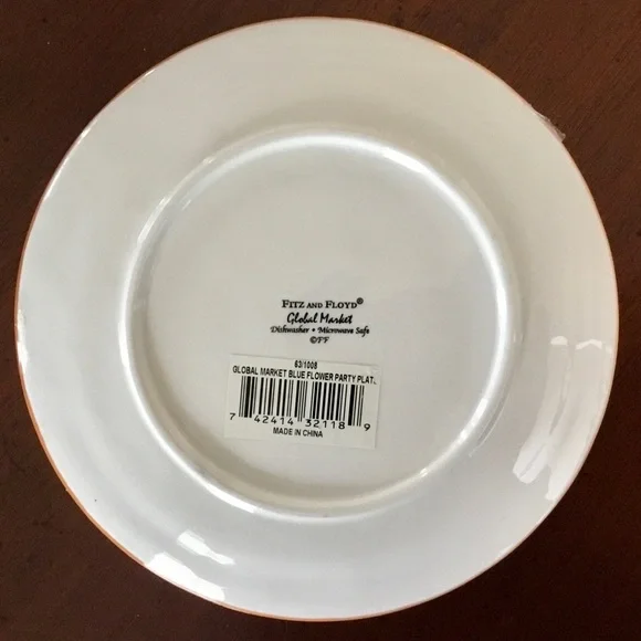 2 New Fitz and Floyd ‘Global Market’ 6.5” Party Plates - Picture 5 of 11